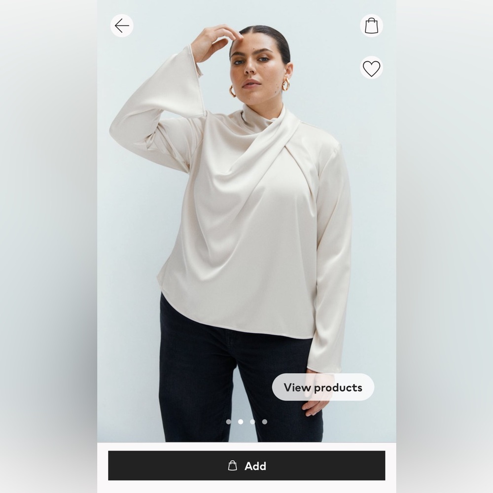 Beige blouse from H&M